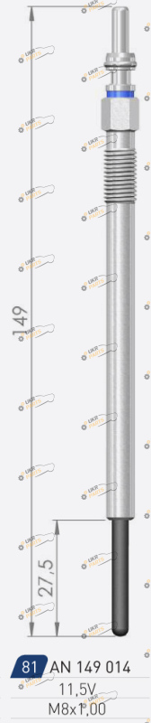 Свеча накаливания A-N PARTS 149 014